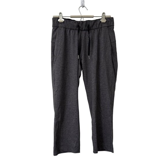 Lululemon Heathered Black On The Fly 28 Inseam Jogger Pants Womens Size 6 - Picture 3 of 6